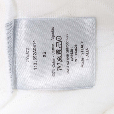 Christian Dior Off White Terry Cotton Jacquard Oblique Relaxed Fit T-Shirt