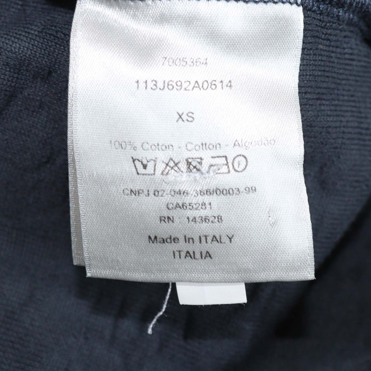 Christian Dior Navy Blue Terry Cotton Jacquard Oblique Relaxed Fit T-Shirt
