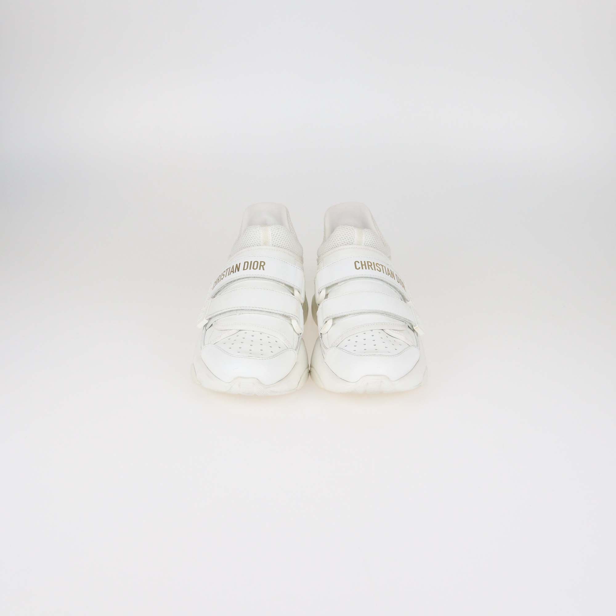 Christian Dior White Neoprene and Leather D-Wander Sneakers
