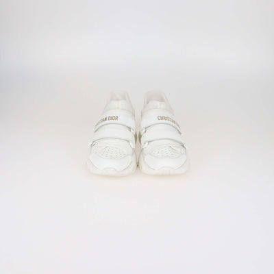 Christian Dior White Neoprene and Leather D-Wander Sneakers