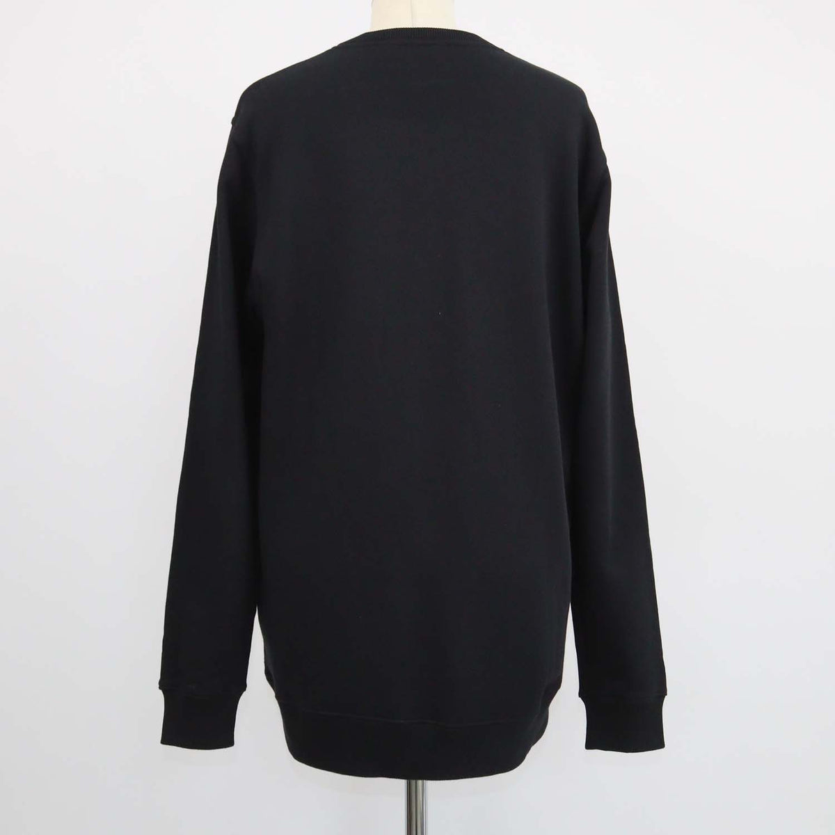 Givenchy Black Cotton Logo Print Loopback Sweatshirt