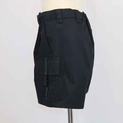 Miu Miu Black Cotton Belted Cargo Short
