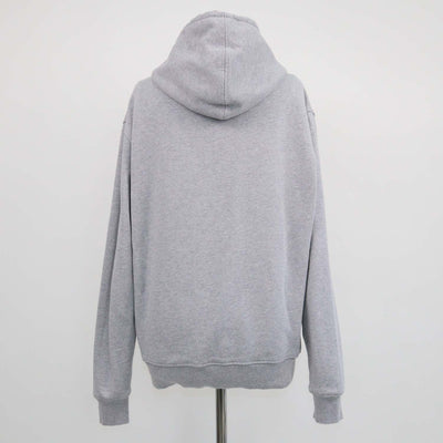 Ami Alexandre Mattiussi Grey Cotton Ami De Coeur Hoodie