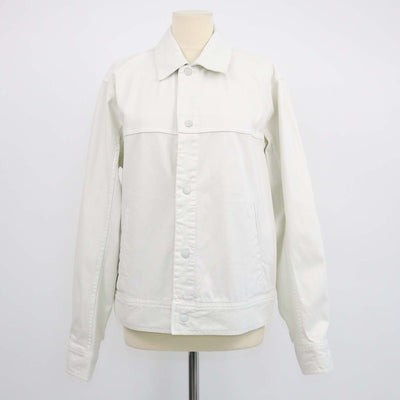 Rag & Bone Off White Cotton Trucker Jacket