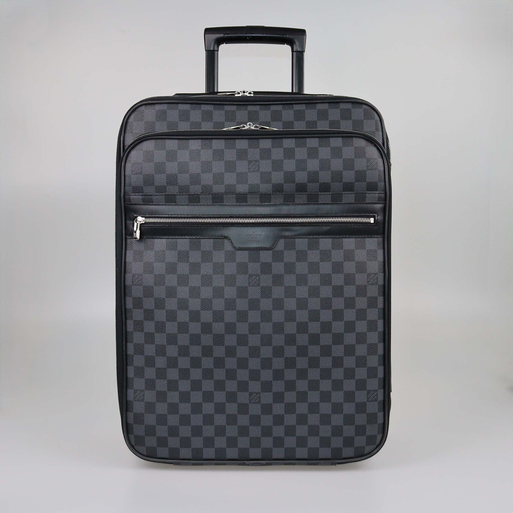 Louis Vuitton Damier Graphite Canvas Pegase Legere 55 Suitcase Womens Louis Vuitton 