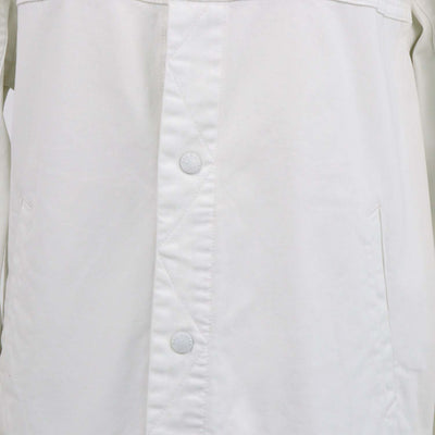 Rag & Bone Off White Cotton Trucker Jacket