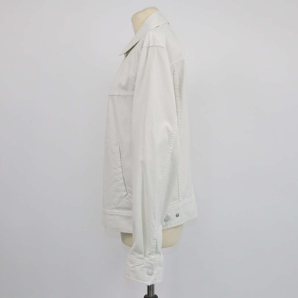 Rag & Bone Off White Cotton Trucker Jacket