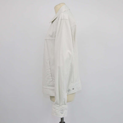 Rag & Bone Off White Cotton Trucker Jacket