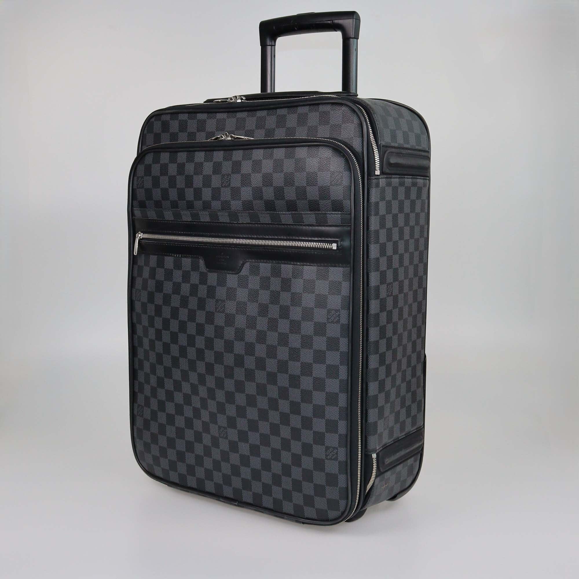 Louis Vuitton Damier Graphite Canvas Pegase Legere 55 Suitcase Womens Louis Vuitton 