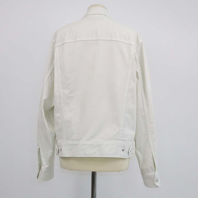 Rag & Bone Off White Cotton Trucker Jacket