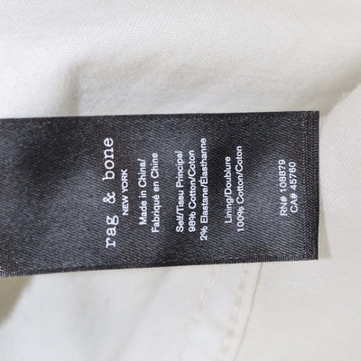 Rag & Bone Off White Cotton Trucker Jacket