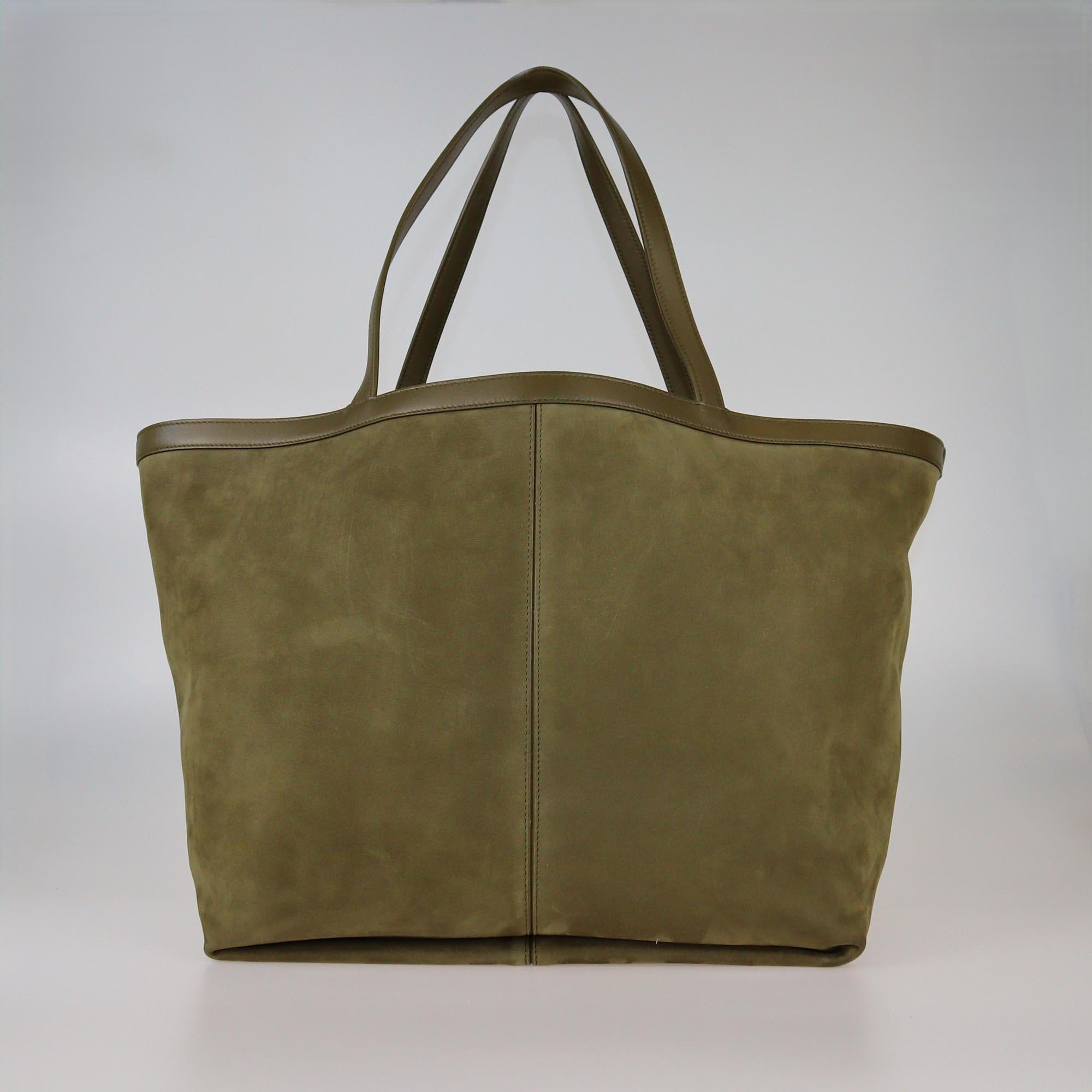 Bottega Veneta Olive Green Large Flip Flap Tote Womens Bottega Veneta 