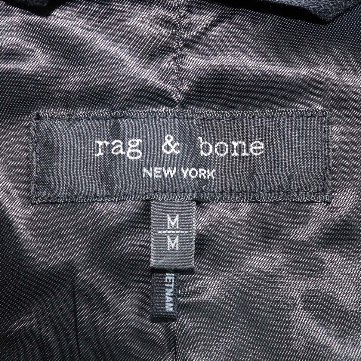 Rag & Bone Black Blend Cotton Trucker Jacket