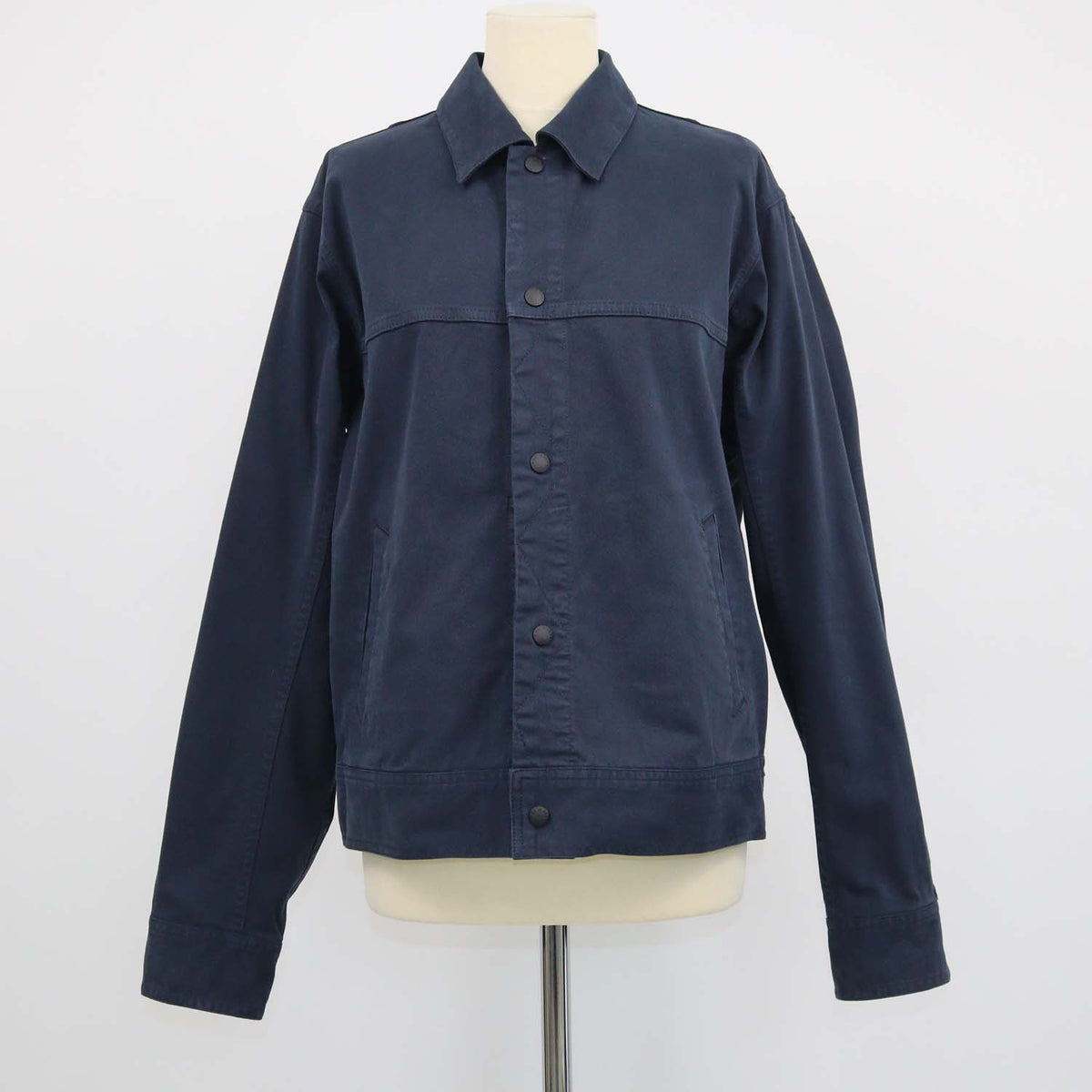 Rag & Bone Navy Blue Cotton Trucker Jacket