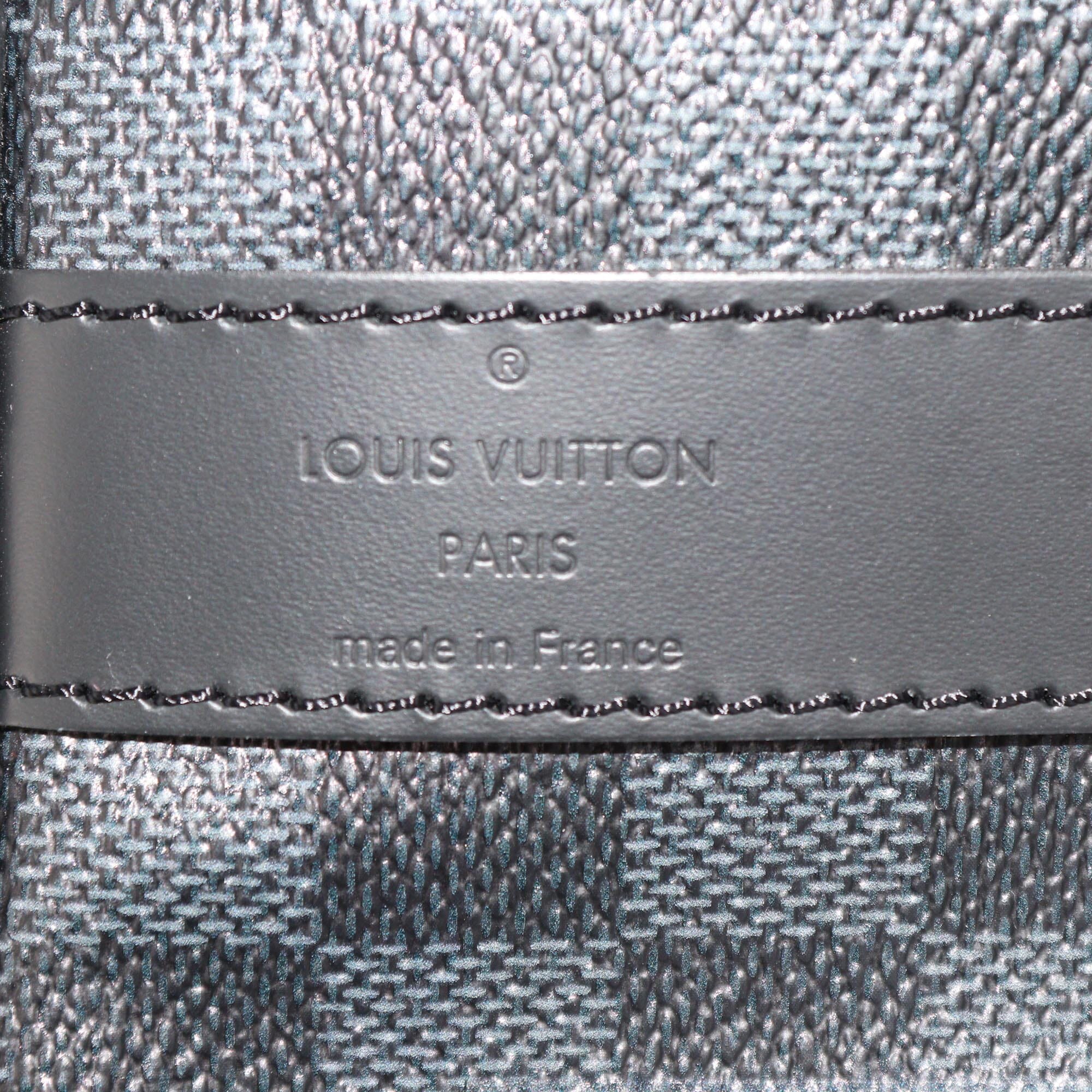 Louis Vuitton Damier Graphite/Blue Canvas Keepall 50 Bandouliere Bag Mens Louis Vuitton 