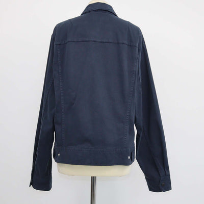 Rag & Bone Navy Blue Cotton Trucker Jacket