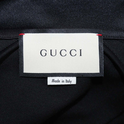 Gucci Black Technical Jersey Front Zip Track Jacket
