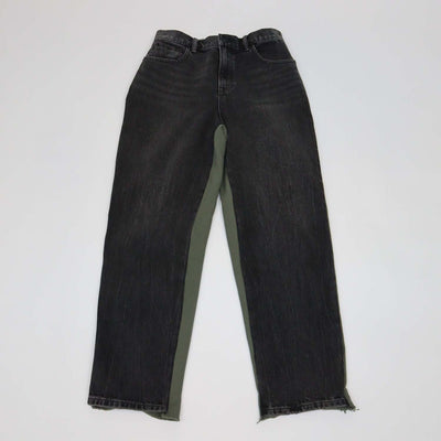 Alexander Wang Grey/Green Cotton Hybrid Sweatpants Jeans