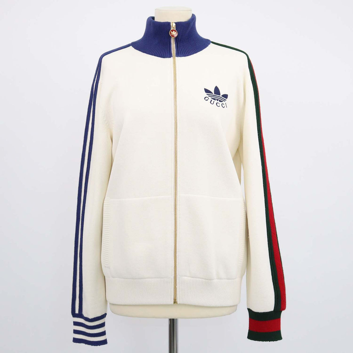 Gucci x Adidas Off White Blend Viscose Bomber jacket