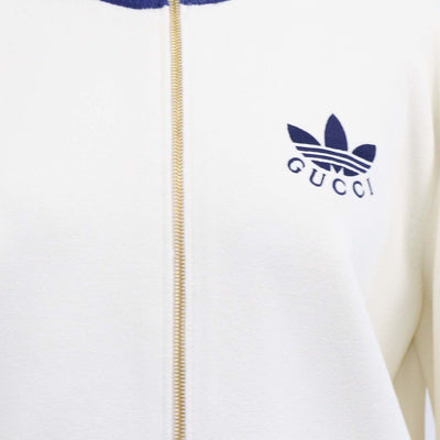 Gucci x Adidas Off White Blend Viscose Bomber jacket