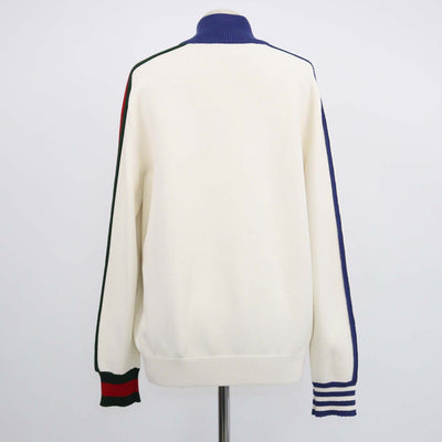 Gucci x Adidas Off White Blend Viscose Bomber jacket