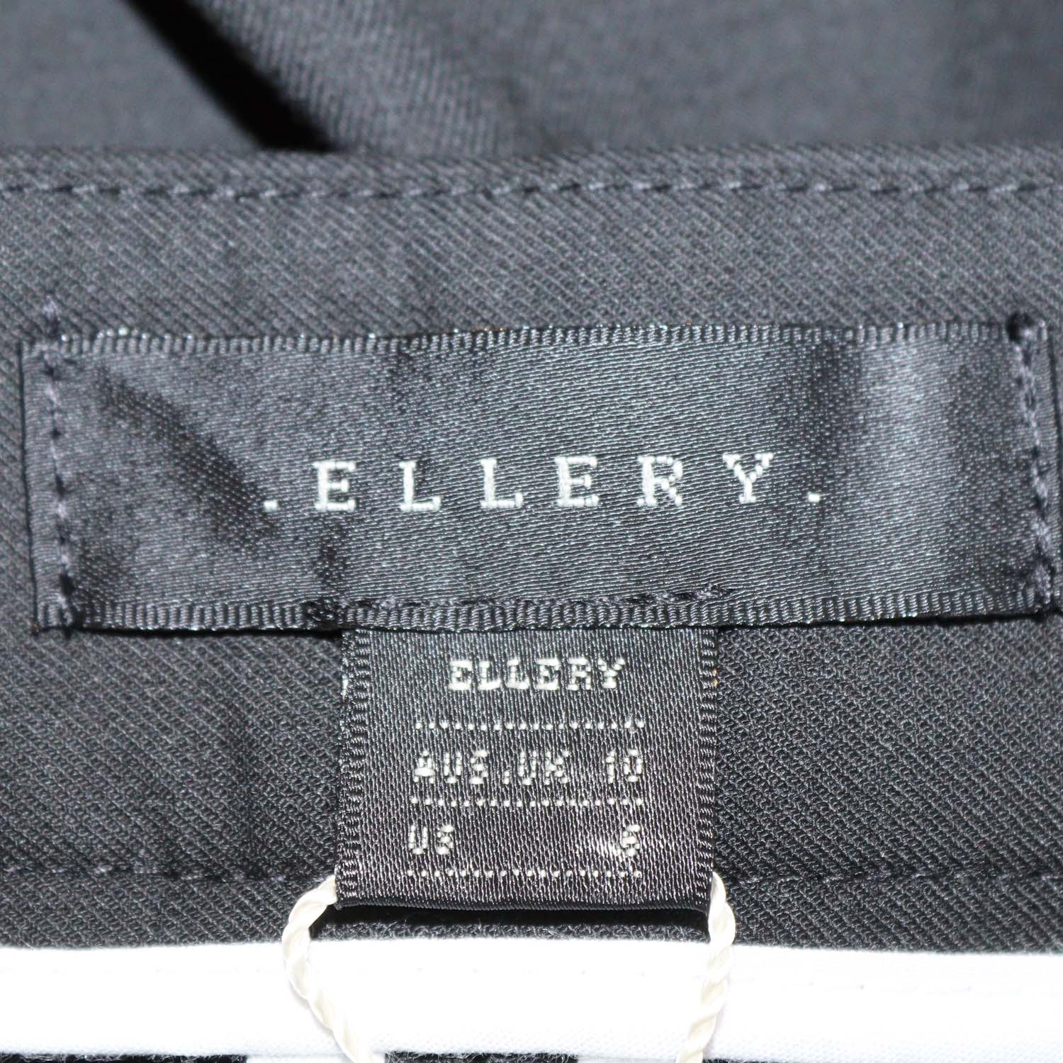 Ellery Black Viscose Blend Flared Pants
