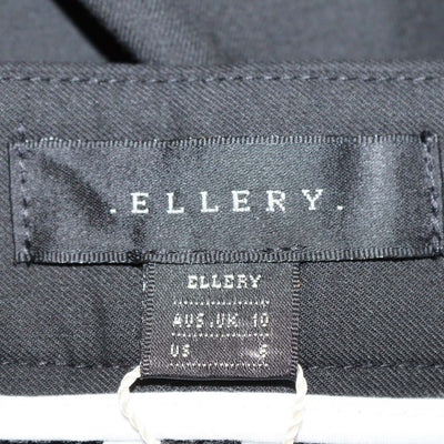 Ellery Black Viscose Blend Flared Pants