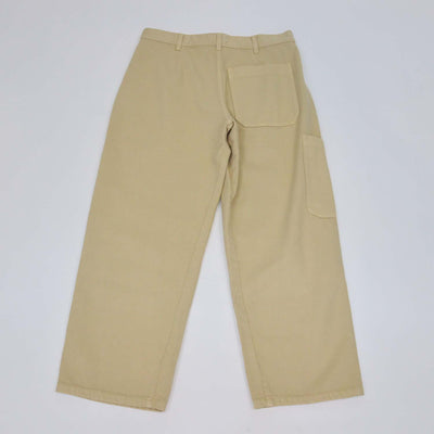 The Row Beige Cotton High-Rise Wide Leg Jeans