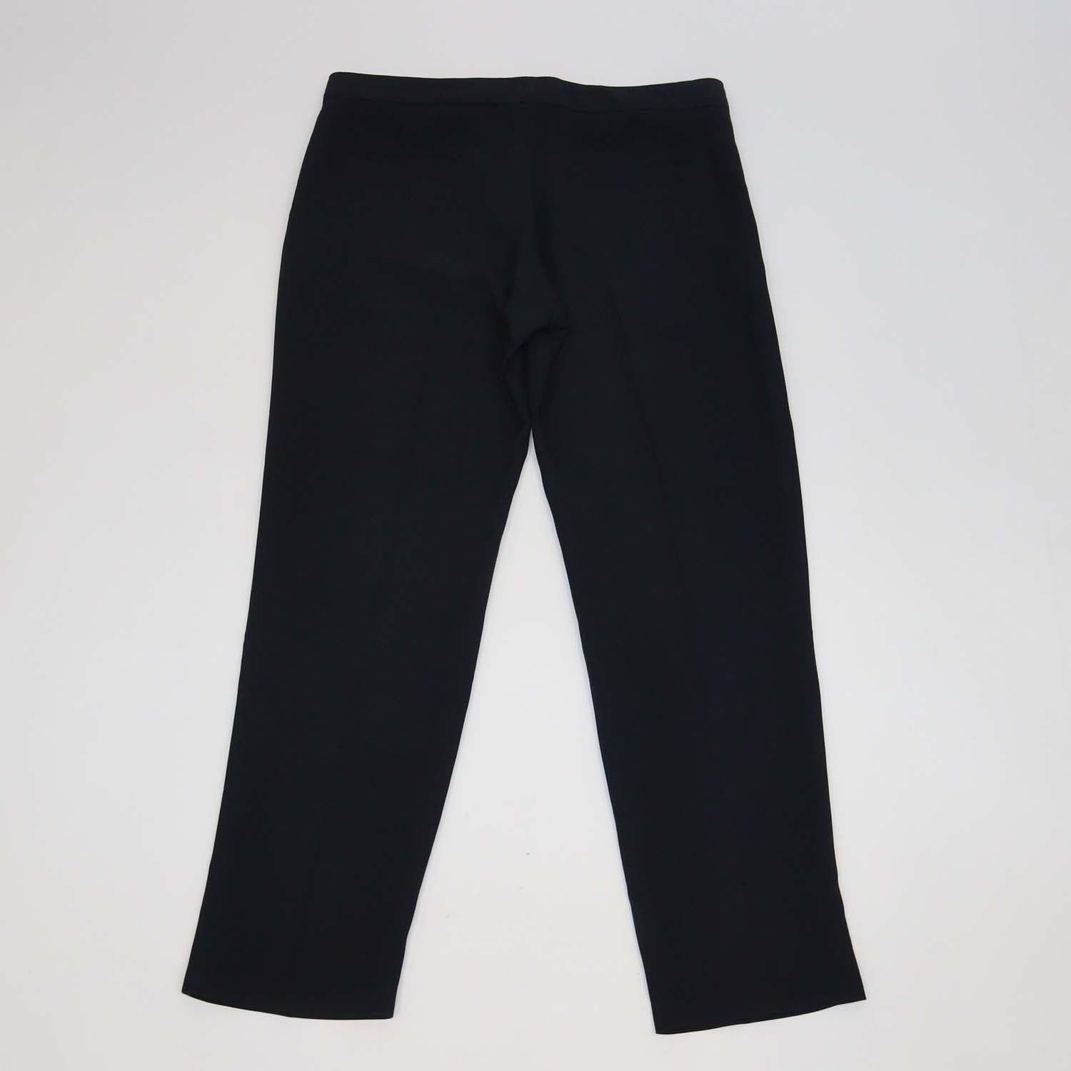 Chloe Navy Viscose Blend Straight Leg Pants