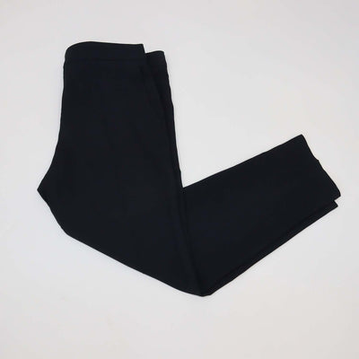 Chloe Navy Viscose Blend Straight Leg Pants