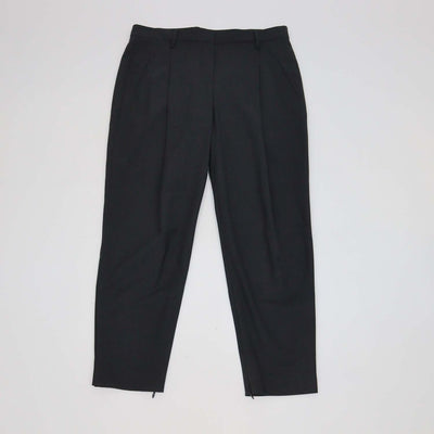Brunello Cucinelli Grey Wool Blend Straight Leg Pants