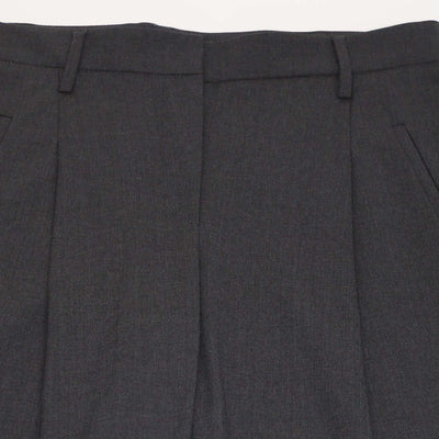 Brunello Cucinelli Grey Wool Blend Straight Leg Pants