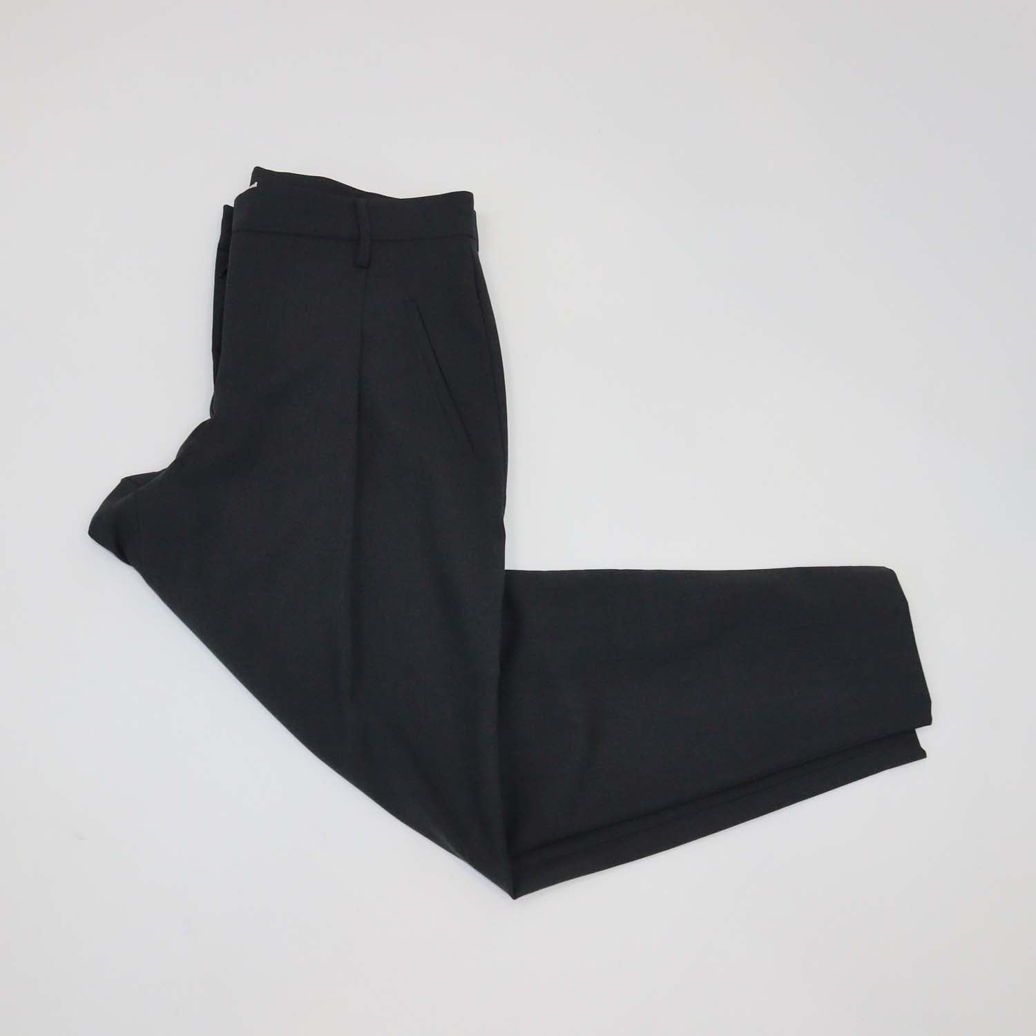 Brunello Cucinelli Grey Wool Blend Straight Leg Pants