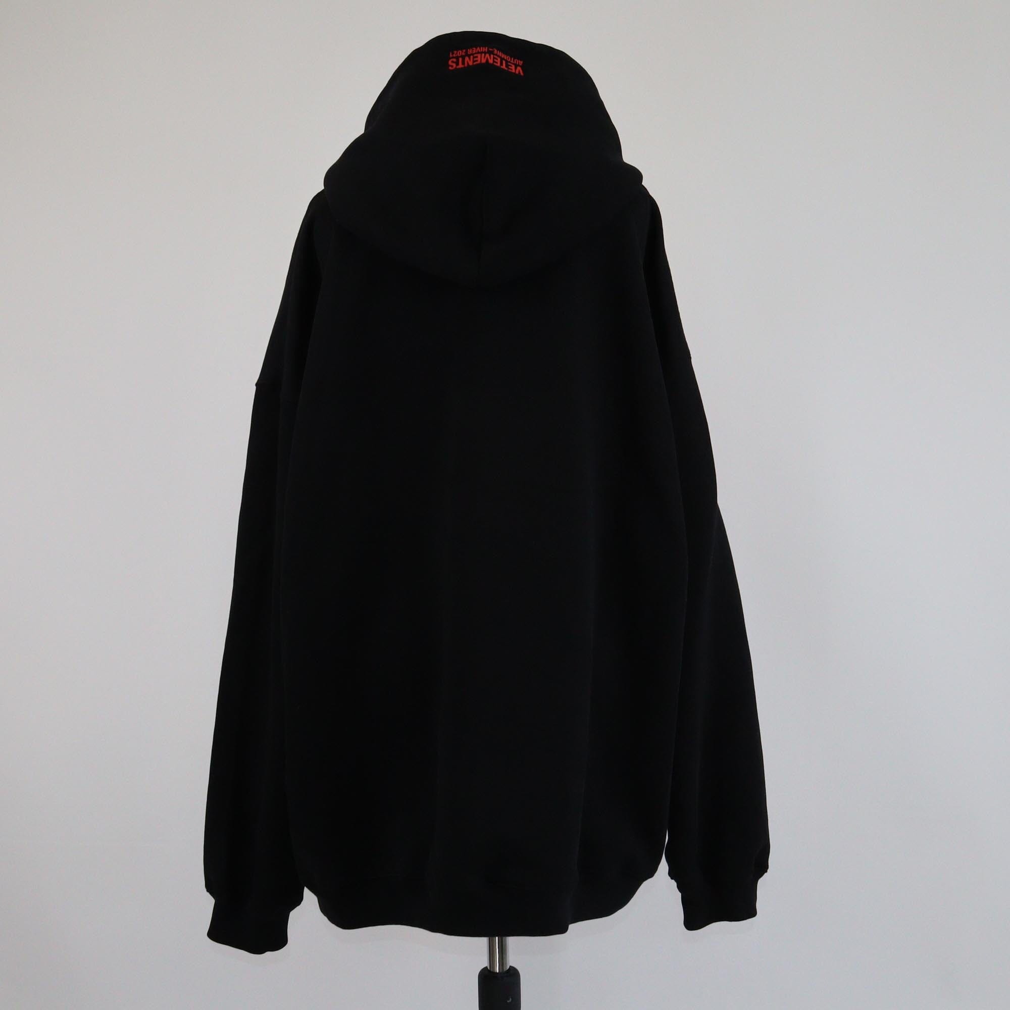 Vetements Black Censored Print Hoodie Sweatshirt Mens Vetements 