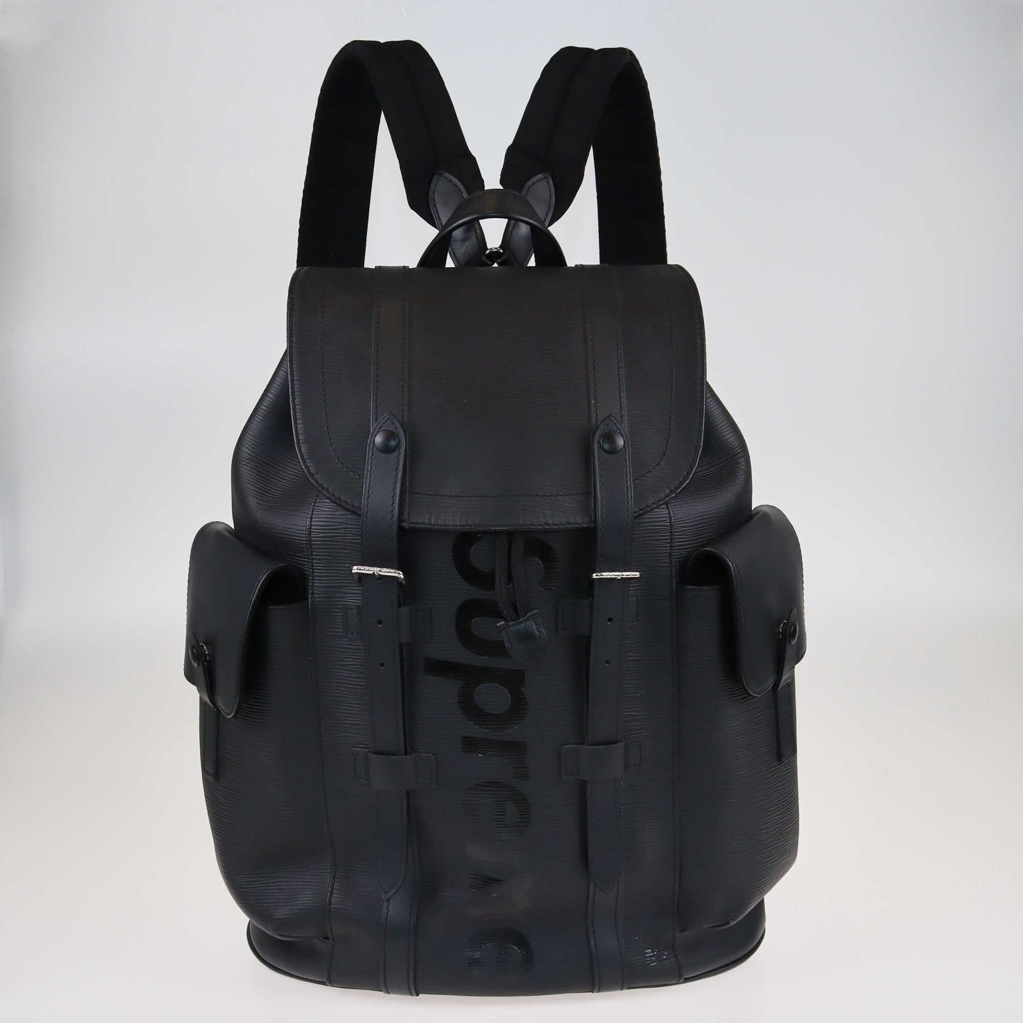 Louis Vuitton x Supreme Black Christopher PM Backpack Bags Supreme X Louis Vuitton 