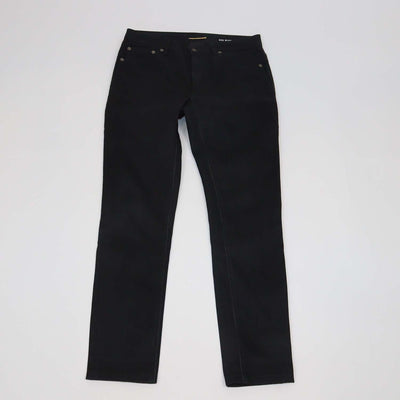Saint Laurent Black Cotton Straight Leg Jeans
