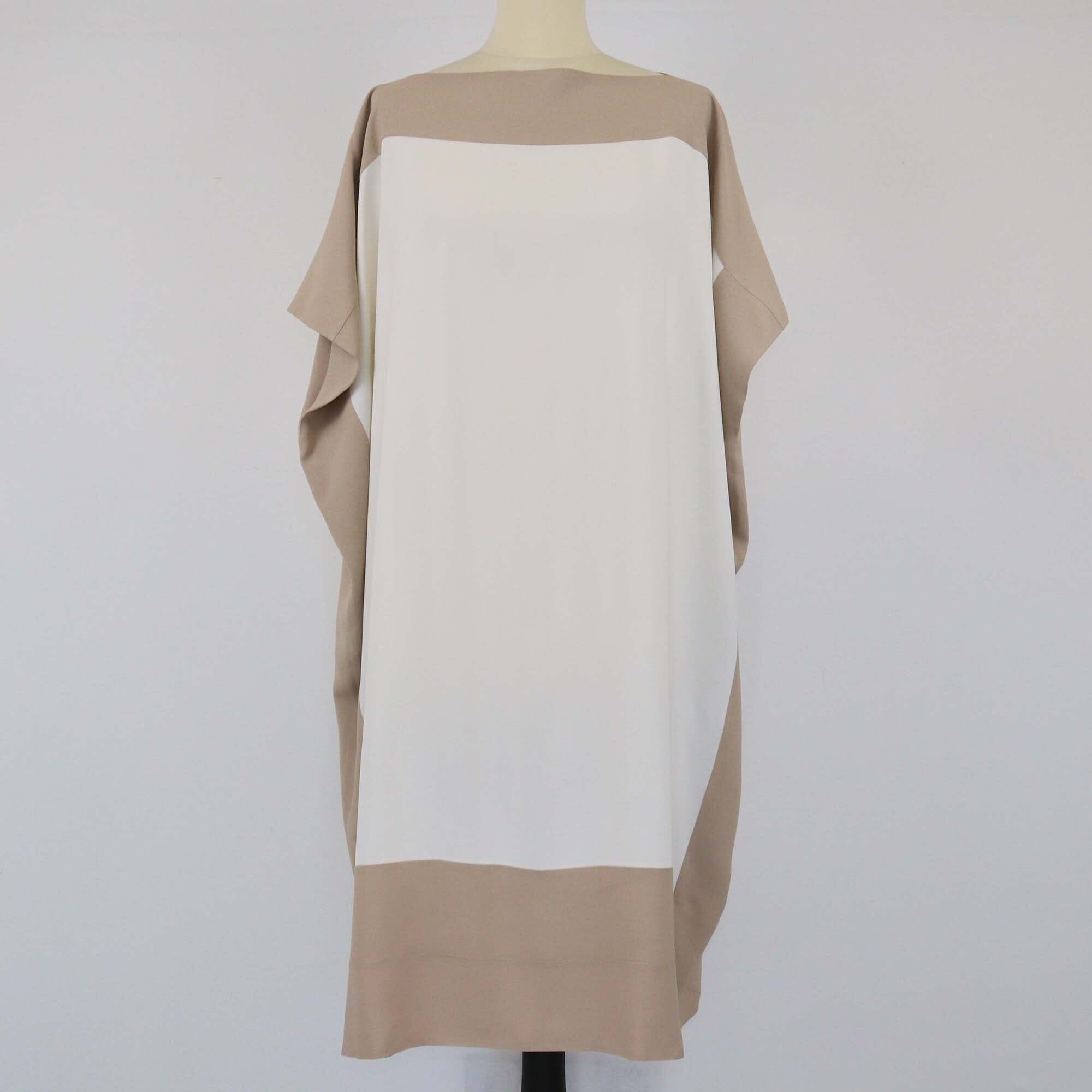 Christian Dior Beige/Cream Square Midi Dress Womens Christian Dior 