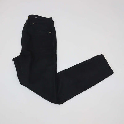 Saint Laurent Black Cotton Straight Leg Jeans
