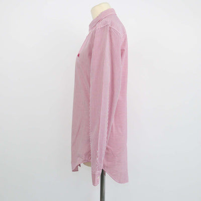Burberry Brit Red Cotton Striped Long Sleeve Shirt