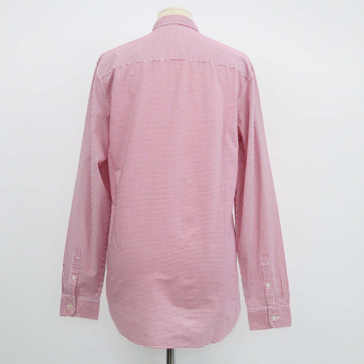 Burberry Brit Red Cotton Striped Long Sleeve Shirt