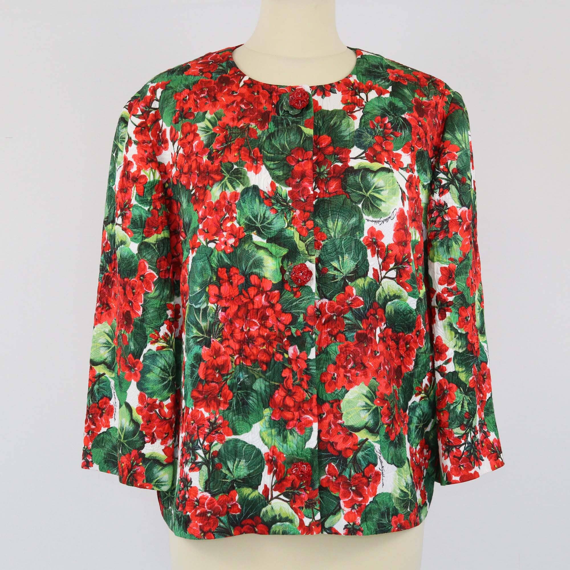 Dolce & Gabbana Multicolor Floral Print Blazer Womens Dolce & Gabbana 