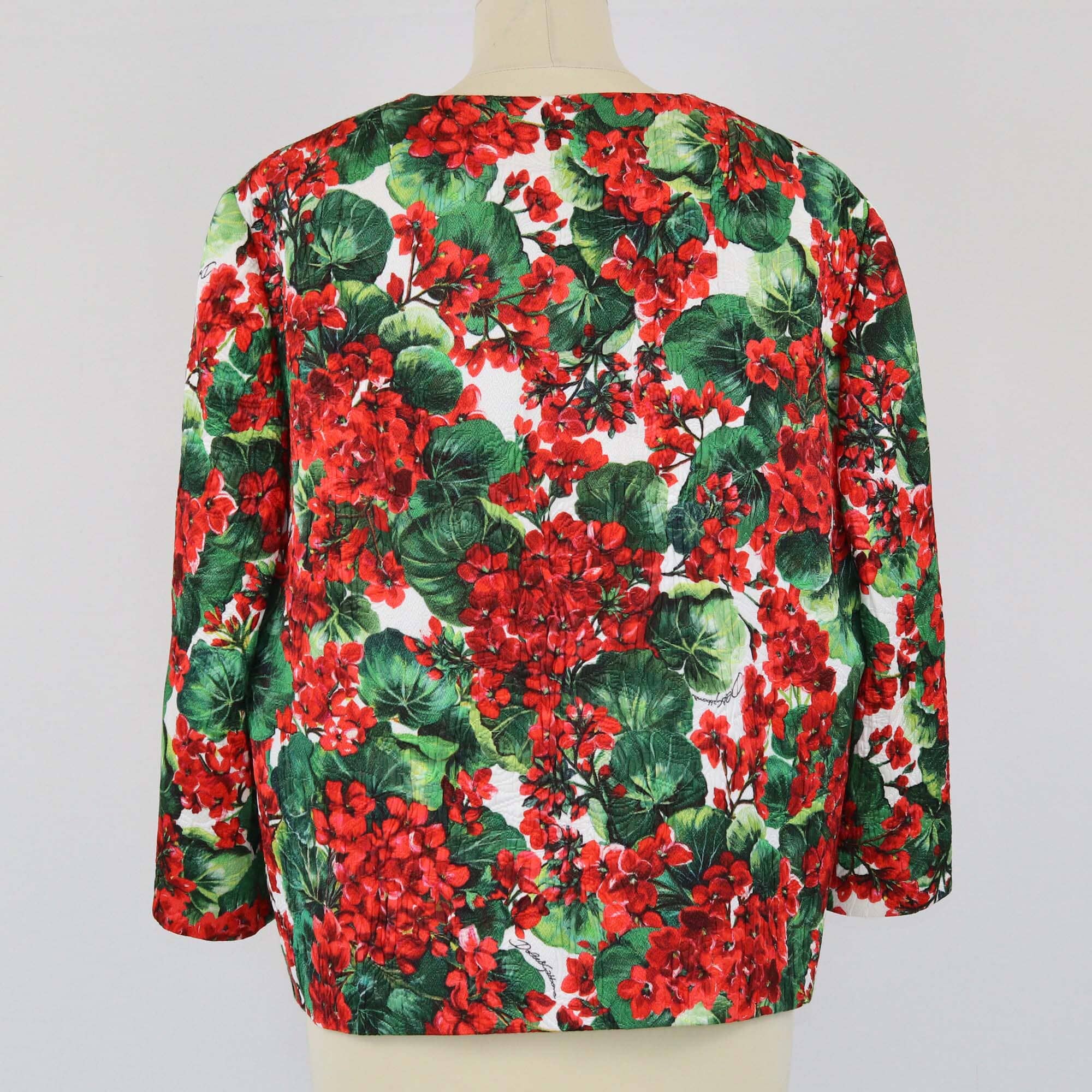 Dolce & Gabbana Multicolor Floral Print Blazer Womens Dolce & Gabbana 