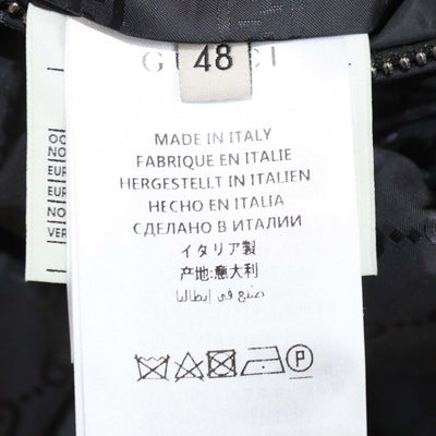 Gucci Black GG Nylon Detachable Sleeve and Hoodie Down Jacket/Vest