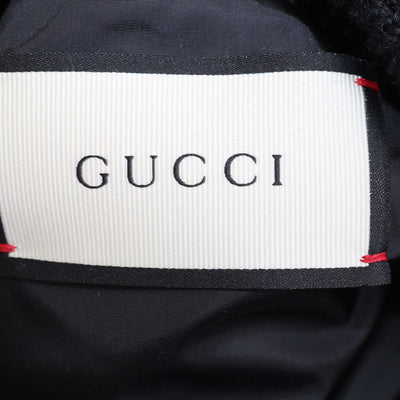 Gucci Black GG Nylon Detachable Sleeve and Hoodie Down Jacket/Vest