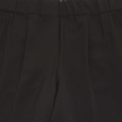 Brunello Cucinelli Black Silk Blend Straight Leg Pants
