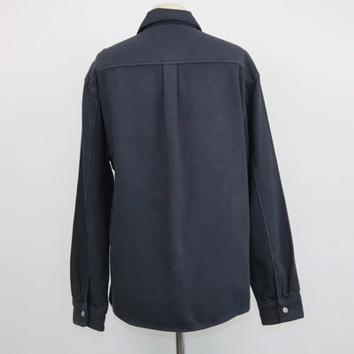 Frame Black Cotton Long Sleeve Overshirt