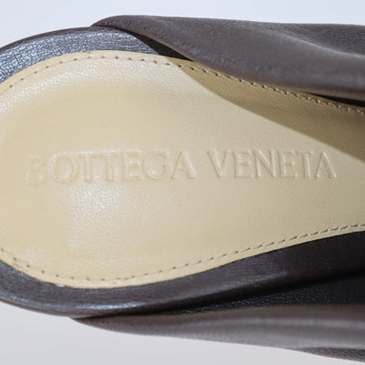 Bottega Veneta Brown Leather Dot Sock Mules