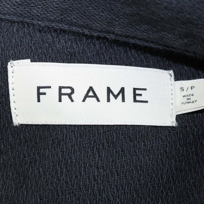 Frame Black Cotton Long Sleeve Overshirt