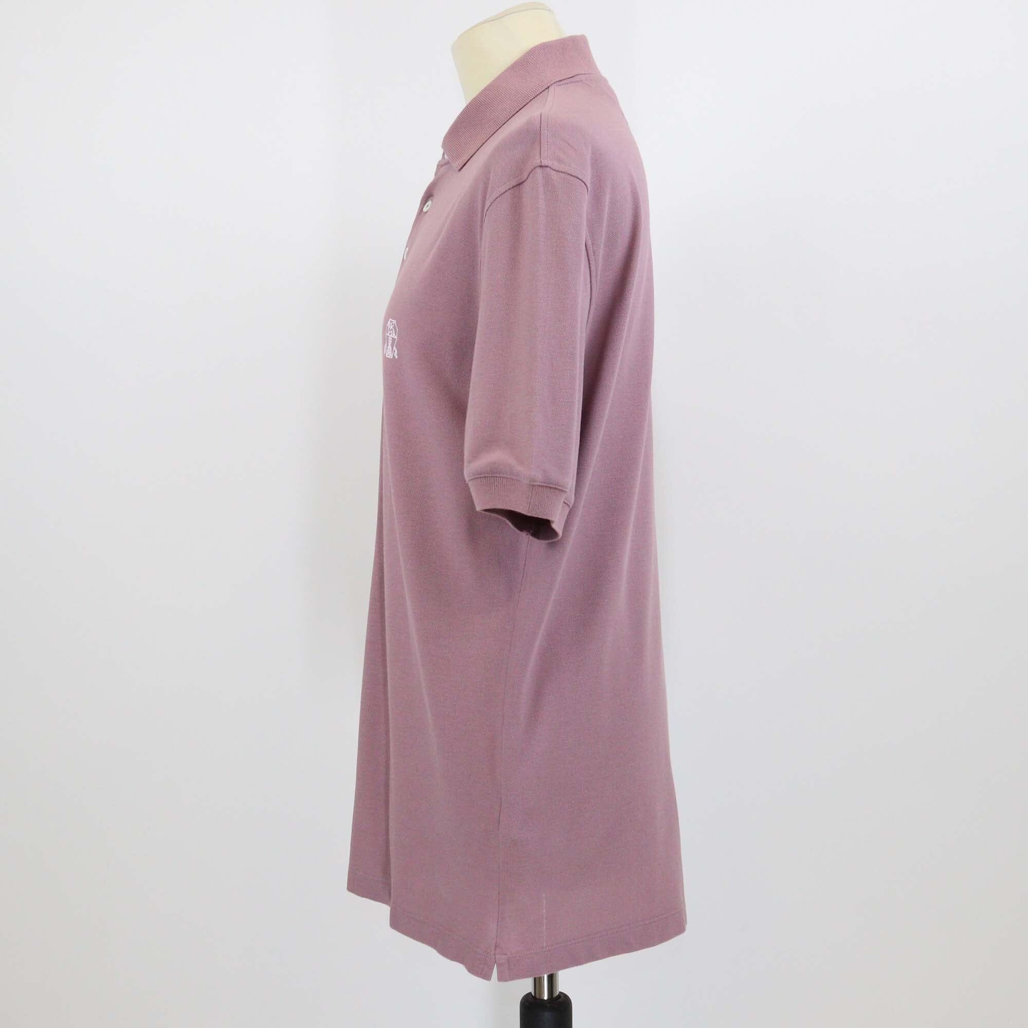 Brunello Cucinelli Old Rose Cotton Short Sleeve Polo Shirt Mens Brunello Cucinelli 