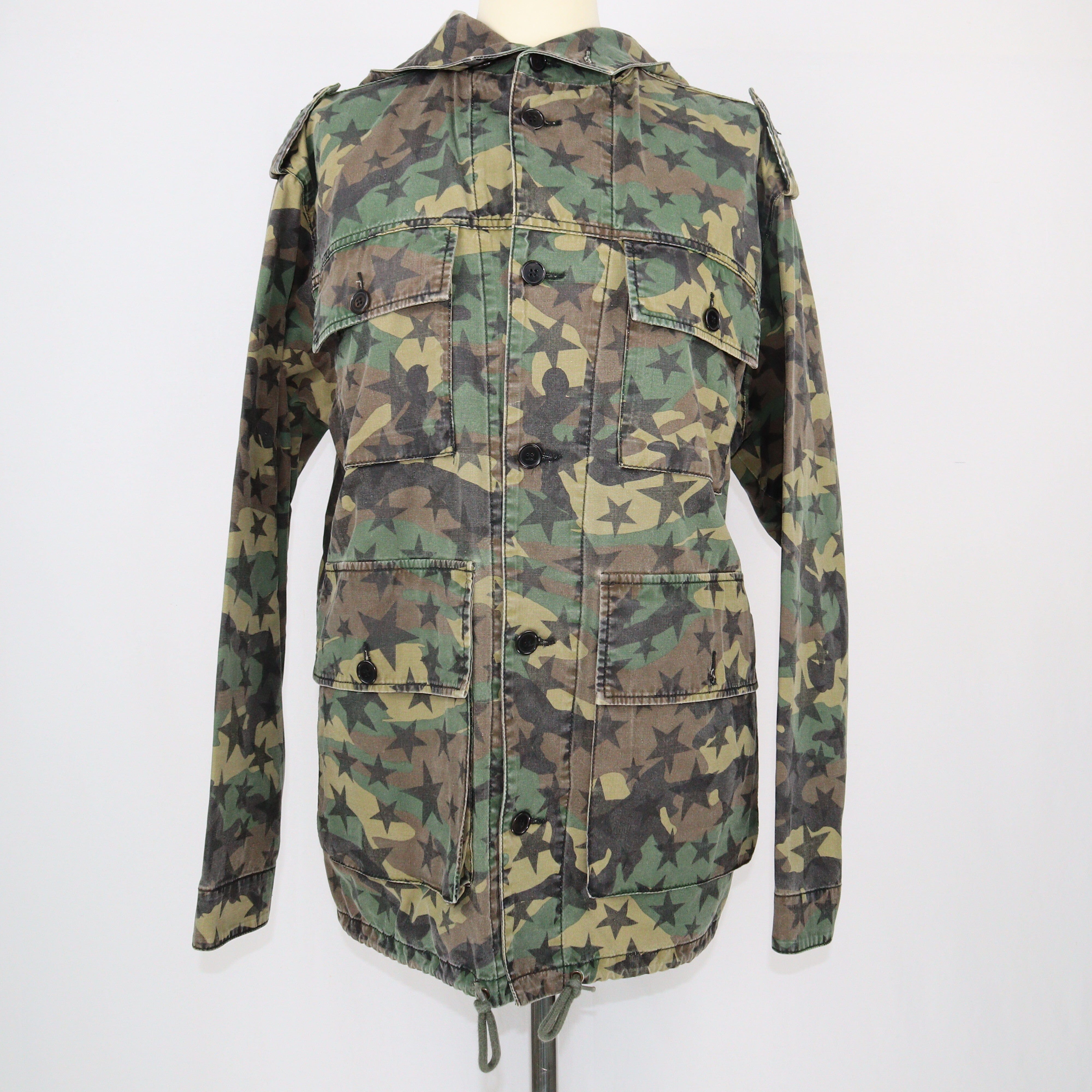 Camouflage Print Utility Jacket Jacket Saint Laurent 